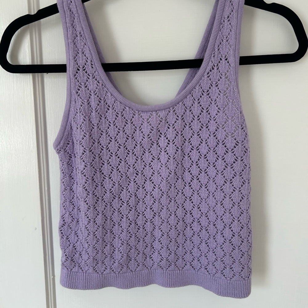 Alice and Olivia Lavender Knit Sleeveless Top BNWT